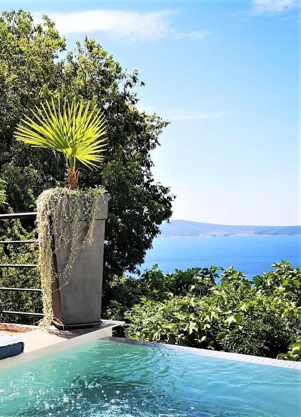 Art Gallery House With A Small Relaxing Pool Crikvenica Bagian luar foto